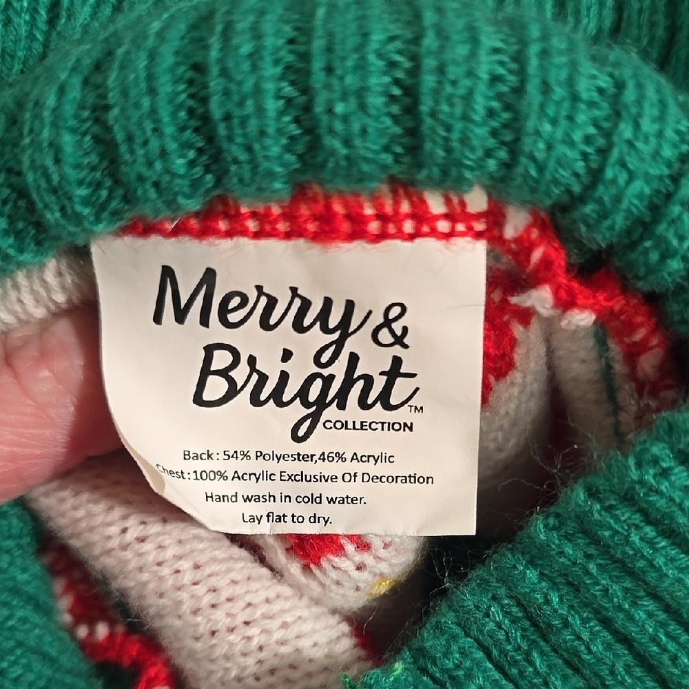 Festive Dog Sweater with Christmas Tree Design - Picture 10 of 12
